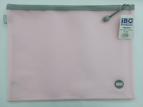 IBC Trendy EVA Zipper Bag Pastel B4 Size. Ass Colours