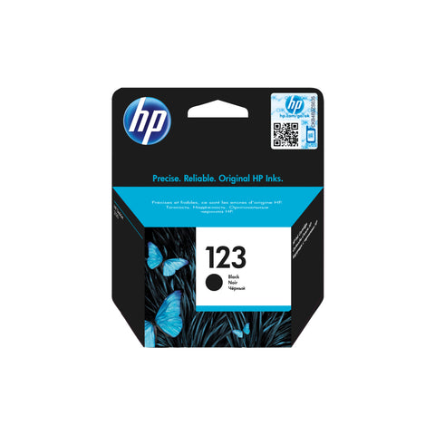 HP 123 Black Original Ink Cartridge (F6V17AE)...