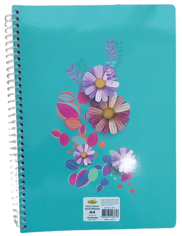 Class Fancy Fashion Spiral NoteBook A4 100 Sheets