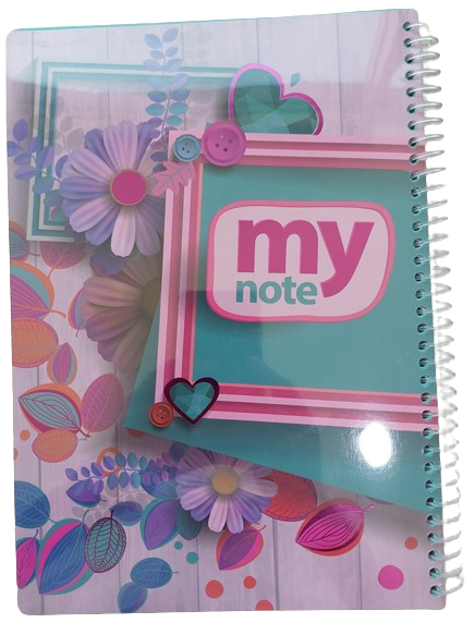 Class Fancy Fashion Spiral NoteBook A4 100 Sheets