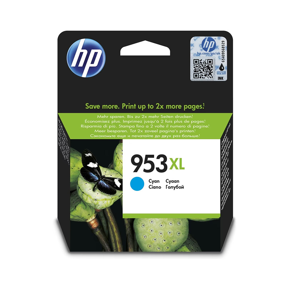 HP 953XL High Yield Cyan Original Ink Cartridge (F6U16AE)...