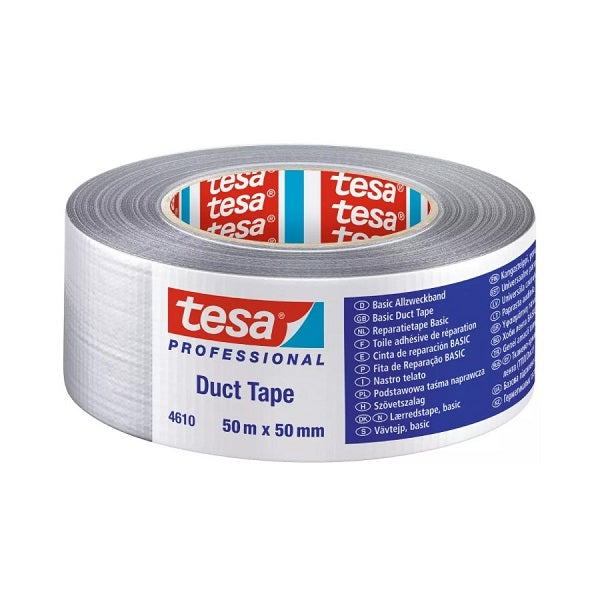 Tesa Duct Tape, 50m x 50mm, Grey.