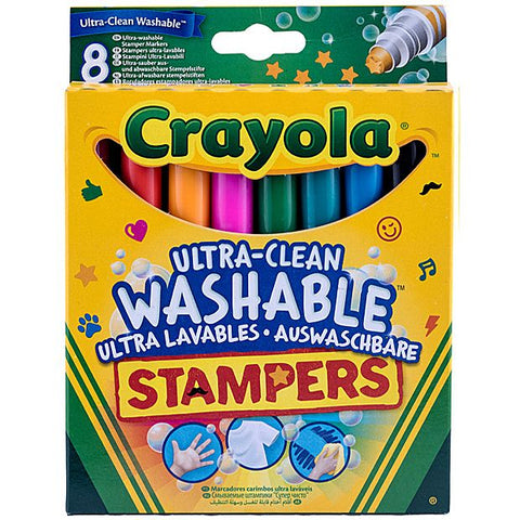 Crayola Ultra Clean Washable Stampers, Pack of 8.