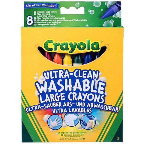 Crayola - 8 Ultra Clean Washable Large Crayons.