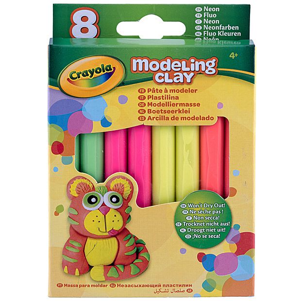 Crayola - 8 Modeling Clay Neon.