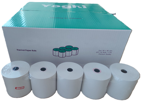 Yoghi Thermal Cash Roll -80 x 80 mm