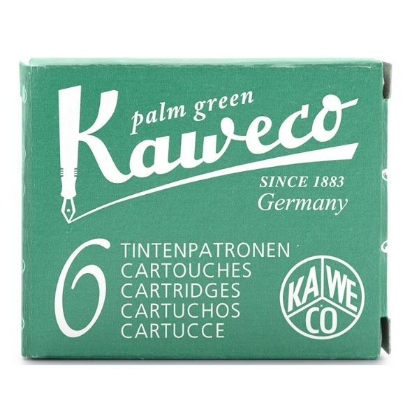 Kaweco Ink Cartridges 6 Pieces Palm Green.