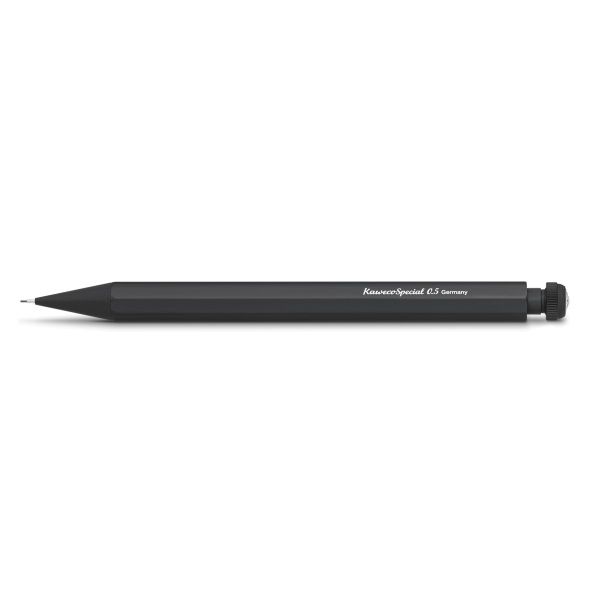 Kaweco SPECIAL Mechanical Pencil, 0.5 Black, with eraser (0.5 mm).