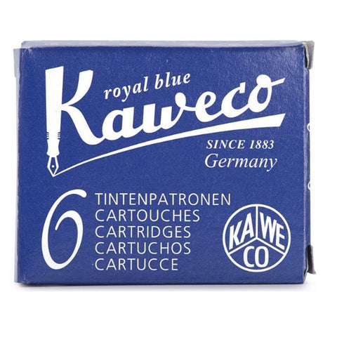 Kaweco Ink Cartridges 6 Pieces Royal Blue.