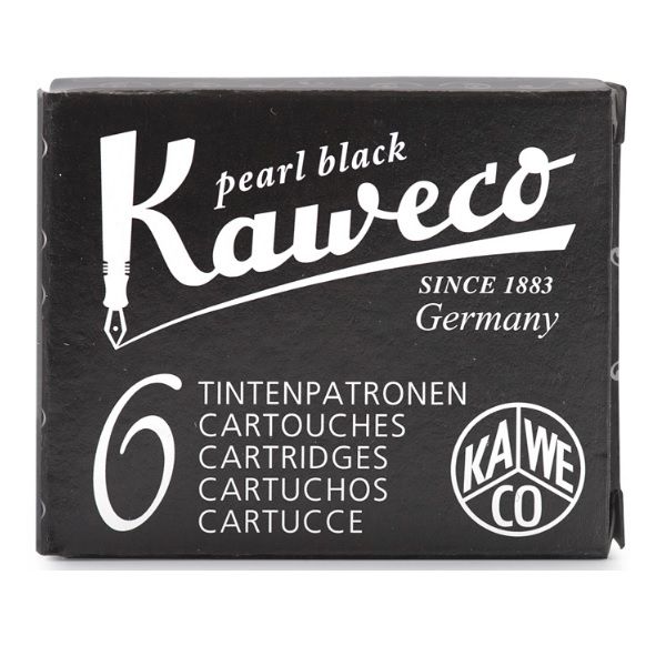 Kaweco Ink Cartridges 6 Pieces Pearl Black.