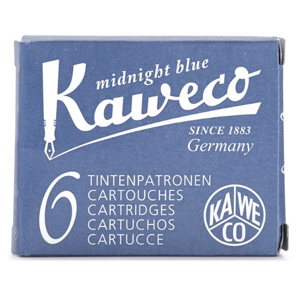 Kaweco Ink Cartridges 6 Pieces Midnight Blue.