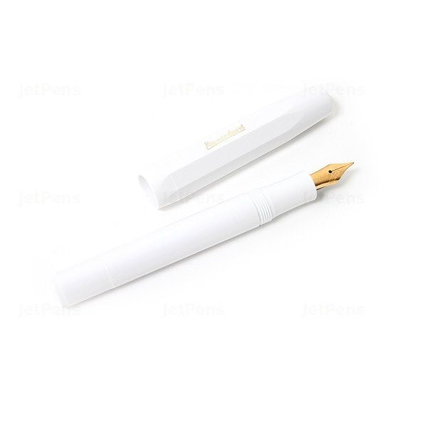 Kaweco CLASSIC SPORT Fountain Pen, White, with Extra Fine Nib (0.5 mm).