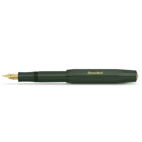 Kaweco CLASSIC SPORT Fountain Pen, Green, with Fine Nib (0.7 mm).