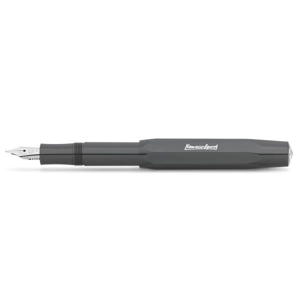Kaweco SKYLINE SPORT Fountain Pen, Grey, with Medium Nib (0.9 mm).