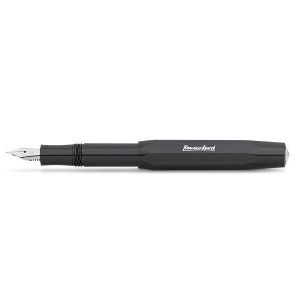 Kaweco SKYLINE SPORT Fountain Pen, Black, with Fine Nib (0.7 mm).