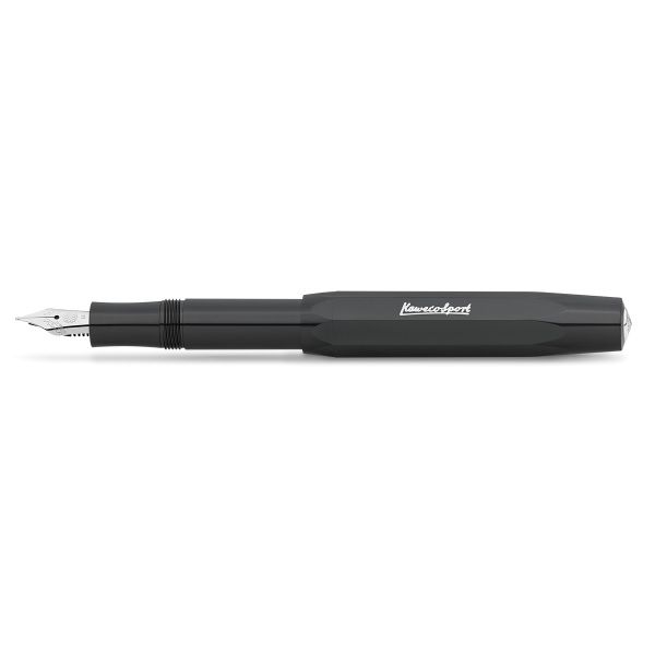 Kaweco SKYLINE SPORT Fountain Pen, Black, with Extra Fine Nib (0.5 mm).