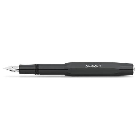 Kaweco SKYLINE SPORT Fountain Pen, Black, with Extra Fine Nib (0.5 mm).