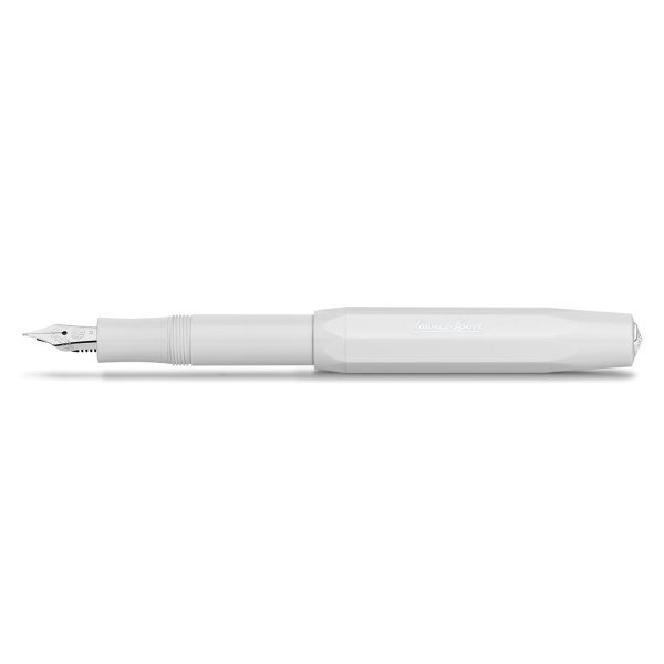 Kaweco SKYLINE SPORT Fountain Pen, White, with Broad Nib (1.1 mm).