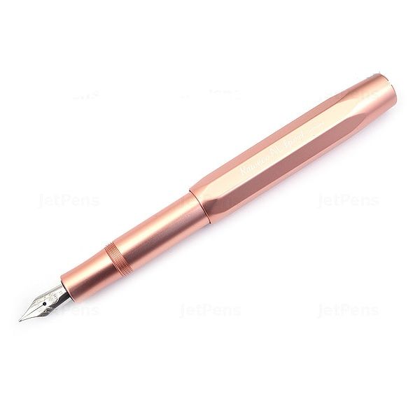 Kaweco AL SPORT Fountain Pen, RosÃ© Gold, with Medium Nib (0.9 mm).