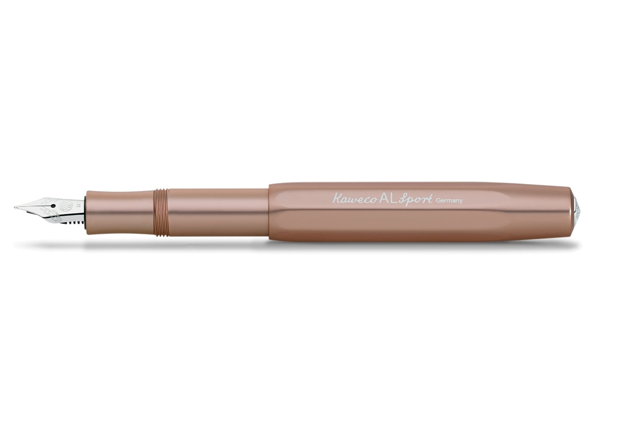 Kaweco AL SPORT Fountain Pen, Rose Gold, with Fine Nib (0.7 mm)