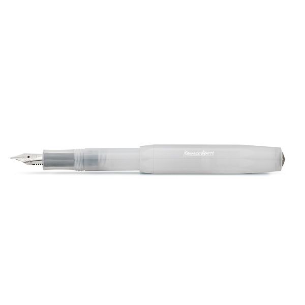 Kaweco FROSTED SPORT Fountain Pen, Natural Coconut, with Extra Fine Nib (0.5 mm).