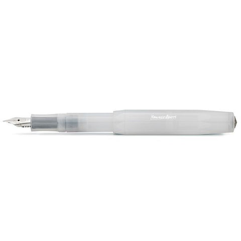 Kaweco FROSTED SPORT Fountain Pen, Natural Coconut, with Fine Nib (0.7 mm).