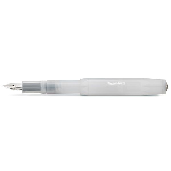Kaweco FROSTED SPORT Fountain Pen, Natural Coconut, with Broad Nib (1.1 mm).