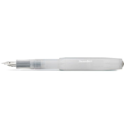 Kaweco FROSTED SPORT Fountain Pen, Natural Coconut, with Broad Nib (1.1 mm).