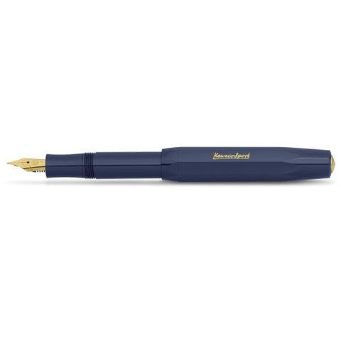Kaweco CLASSIC SPORT Fountain Pen, Navy, with Extra Fine Nib (0.5 mm).