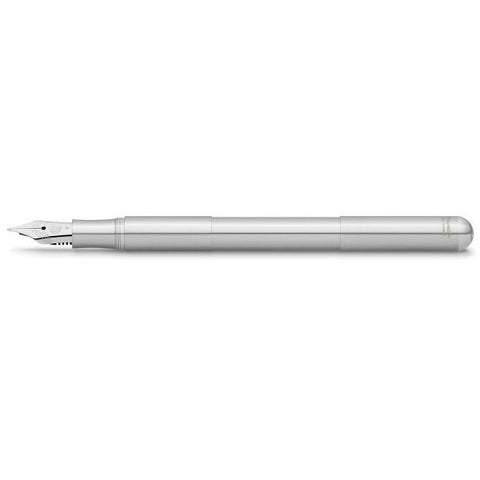 Kaweco SUPRA Fountain Pen, Stainless Steel, with Medium Nib (0.9 mm).