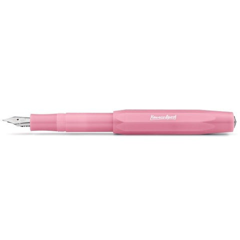 Kaweco FROSTED SPORT Fountain Pen, Blush Pitaya, with Extra Fine Nib (0.5 mm).