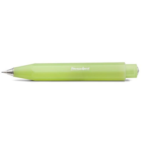 Kaweco FROSTED SPORT Mechanical Pencil, Fine Lime (0.7 mm).