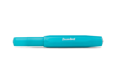 Kaweco FROSTED SPORT Fountain Pen, Light Blueberry, with Extra Fine Nib (0.5 mm)