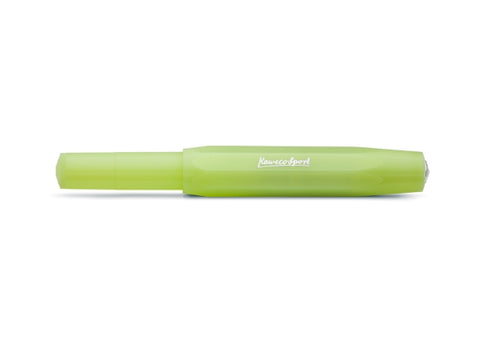 Kaweco FROSTED SPORT Fountain Pen, Fine Lime, with Extra Fine Nib (0.5 mm)