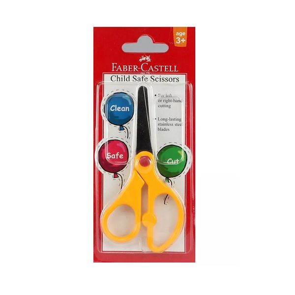 Faber Castell-Child Safe Scissors, Assorted Color.