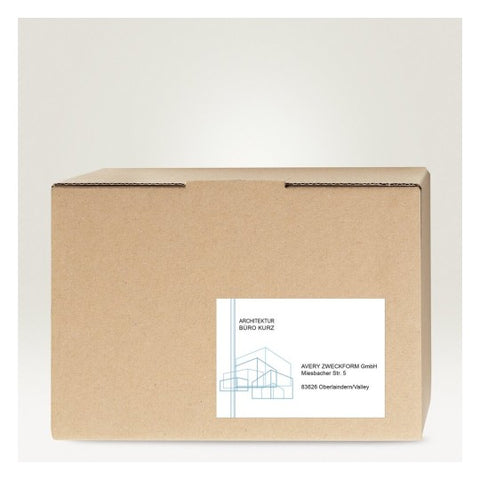 Avery Multipurpose Labels in A4 Sheet-White ,20 Labels ,W210 mm x H148 mm 3655-10