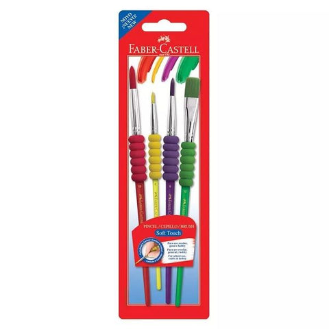 Faber-Castell Soft Grip Paint Brush Set-4.