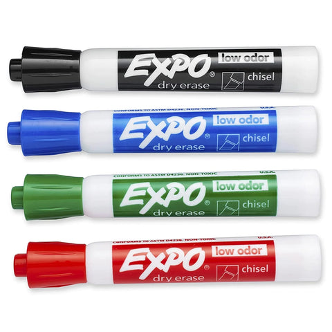 EXPO DRY ERASE WHITE BOARD MARKER SET-4