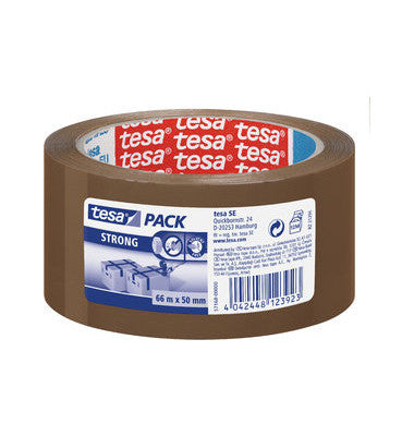 Tesa Pack Strong PP Carton Sealing Tape -Chamois , 66 m x 50 mm