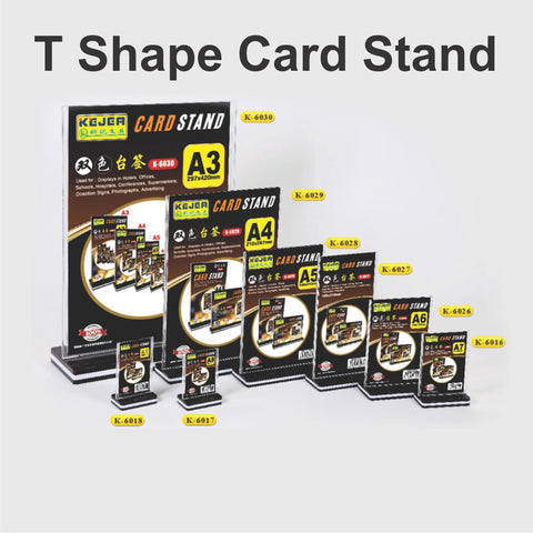 DISPLAY CARD STAND VERTICAL WITH BASE K-6026 A6