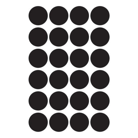 Avery Dot stickers Ø 18 mm, Black, permanent 96 Labels 3003