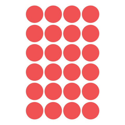 Avery Dot stickers Ø 18 mm, Red, permanent 96 Labels 3004