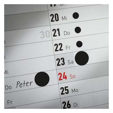 Avery Dot stickers Ø 18 mm, Black, permanent 96 Labels 3003