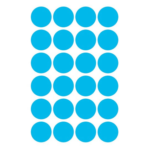 Avery Dot stickers Ø 18 mm, Blue, permanent 96 Labels 3005