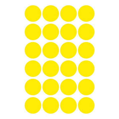 Avery Dot stickers Ø 18 mm, Yellow, permanent 96 Labels 3007