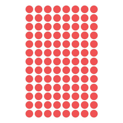 "Avery Dot stickers Ø 8 mm, Red, permanent 416 Labels"