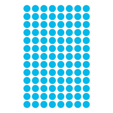 Avery Dot stickers Ø 8 mm, Blue, permanent 416 Labels 3011