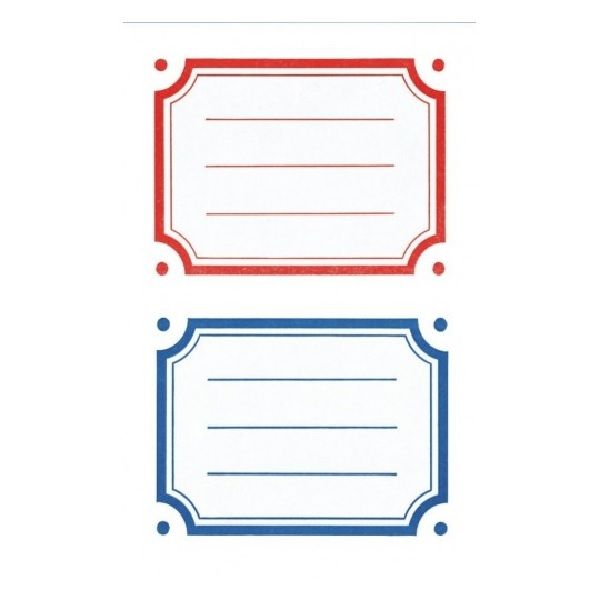 Avery Colored Book Labels, 6 Labels Per 3 Pages.