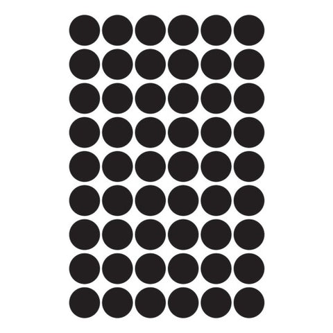 Avery Dot stickers Ø 12 mm, Black, permanent 270 Labels 3140