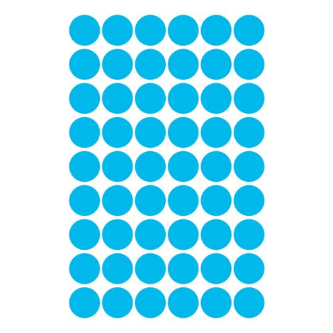 Avery Dot stickers Ø 12 mm, Blue, permanent 270 Labels 3142